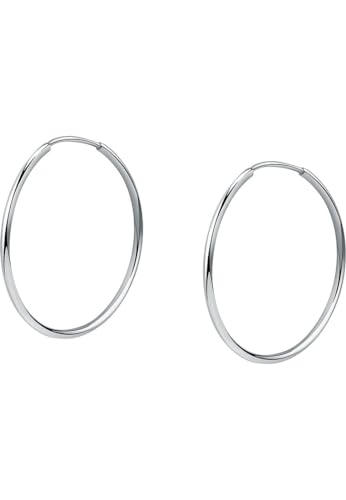 CHRIST Damen-Creolen 585er Weißgold One Size 88776224 von CHRIST