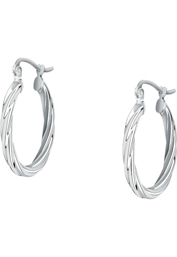 CHRIST Damen-Creolen 925er Silber, recycelt One Size 89080568 von CHRIST