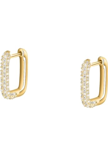 CHRIST Damen-Creolen 925er Silber, recycelt Zirkonia One Size 89080771 von CHRIST