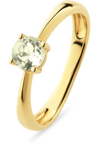 CHRIST Damen-Damenring 585er Gelbgold 1 Amethyst 54, Gelbgold 32030385 von CHRIST