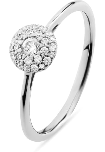 CHRIST Damen-Damenring Diamant 60, Weißgold 32030679 von CHRIST