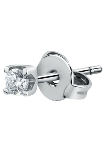 CHRIST Unisex-Einzelner Ohrschmuck 375er Weißgold 1 Diamant One Size 89113741 von CHRIST