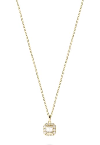 CHRIST Damen-Kette 585er Gelbgold 2 Diamant One Size 89191921 von CHRIST