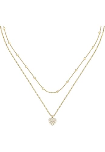 CHRIST Damen-Kette 925er Silber, recycelt Zirkonia One Size, Gelbgold 32028410 CHRIST Damen-Kette 925er Silber, recycelt Zirkonia One Size, Gelbgold 32028410 von CHRIST