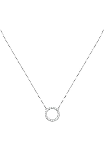 CHRIST Damen-Kette 925er Silber, recycelt Zirkonia One Size 89085551 von CHRIST