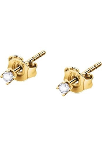 CHRIST Damen-Ohrstecker 375er Gelbgold Diamant One Size 89209966 von CHRIST