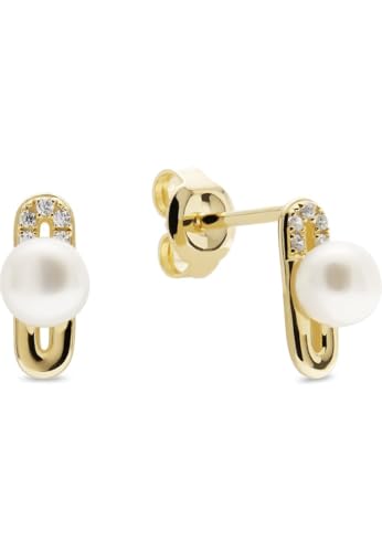 CHRIST Damen-Ohrstecker 585er Gelbgold 2 Süßwasserperle One Size 89206608 von CHRIST