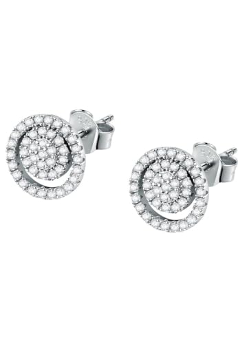 CHRIST Damen-Ohrstecker 925er Silber, recycelt Zirkonia One Size, Silber 89085527 von CHRIST