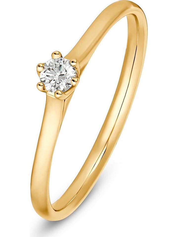 CHRIST Diamantring CHRIST Damen-Damenring 1 Diamant von CHRIST