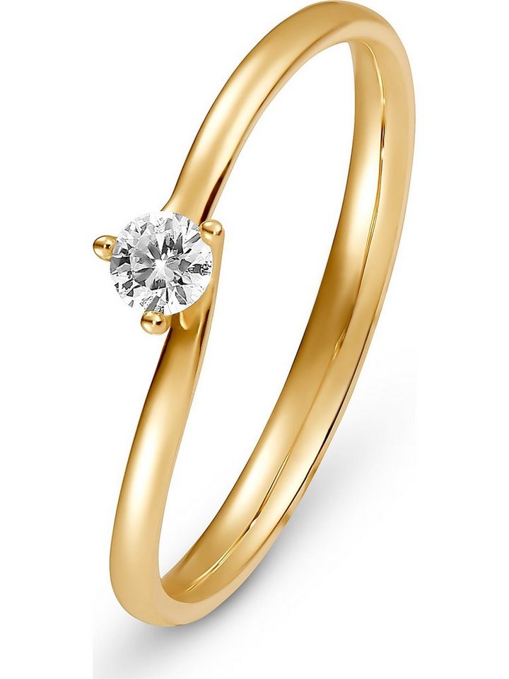 CHRIST Diamantring CHRIST Damen-Damenring 1 Diamant von CHRIST