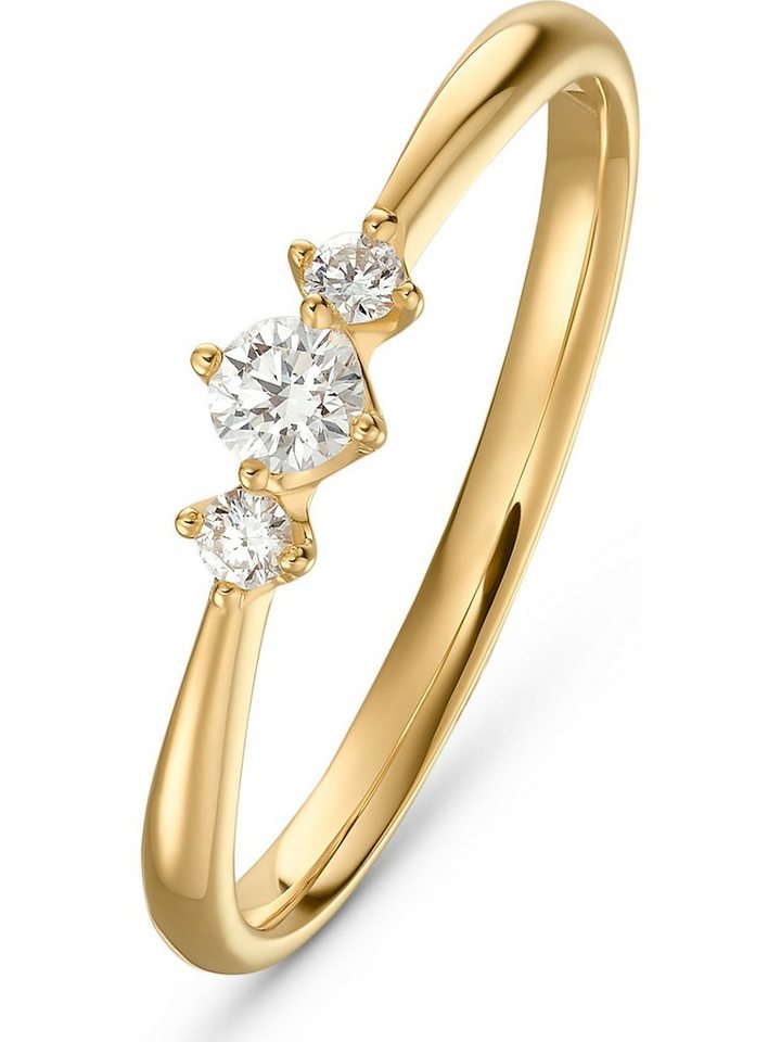 CHRIST Diamantring CHRIST Damen-Damenring 1 Diamant von CHRIST