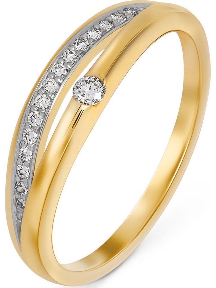 CHRIST Diamantring CHRIST Damen-Damenring 585er Gelbgold 1 Diamant von CHRIST