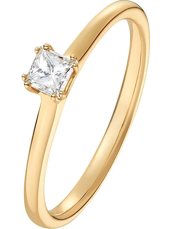 CHRIST Diamantring CHRIST Damen-Damenring 585er Gelbgold 1 Diamant von CHRIST