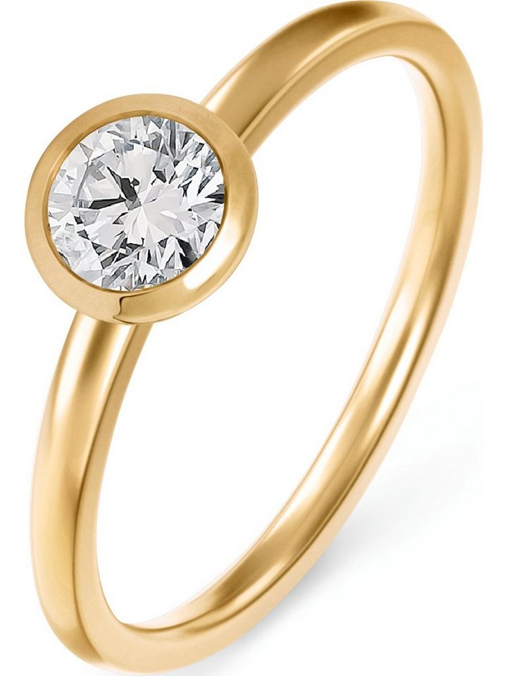 CHRIST Diamantring CHRIST Damen-Damenring 585er Gelbgold 1 Diamant von CHRIST