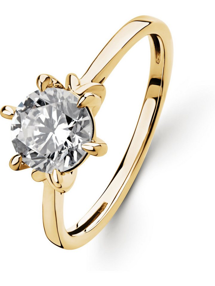CHRIST Diamantring CHRIST Damen-Damenring 585er Gelbgold 1 Diamant von CHRIST
