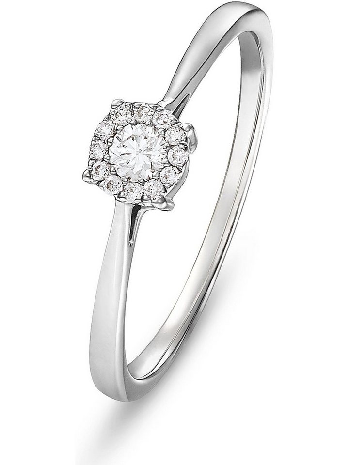 CHRIST Diamantring CHRIST Damen-Damenring 585er Weißgold 13 Diamant von CHRIST