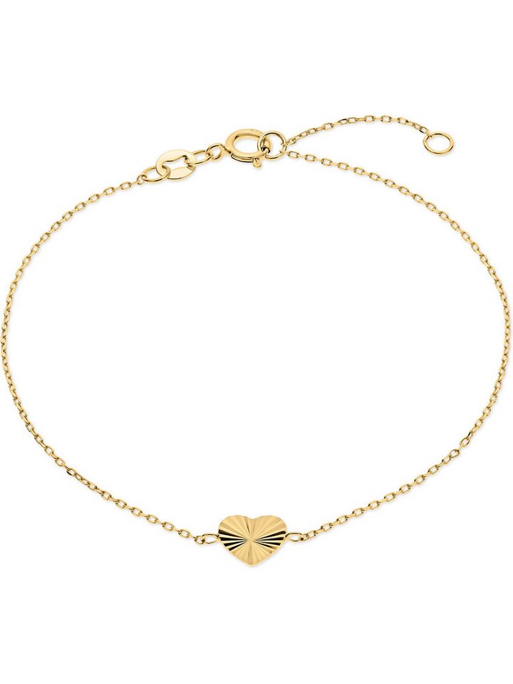 CHRIST Goldarmband CHRIST Damen-Armband 375er Gelbgold Herz, modern CHRIST Goldarmband CHRIST Damen-Armband 375er Gelbgold Herz, modern von CHRIST