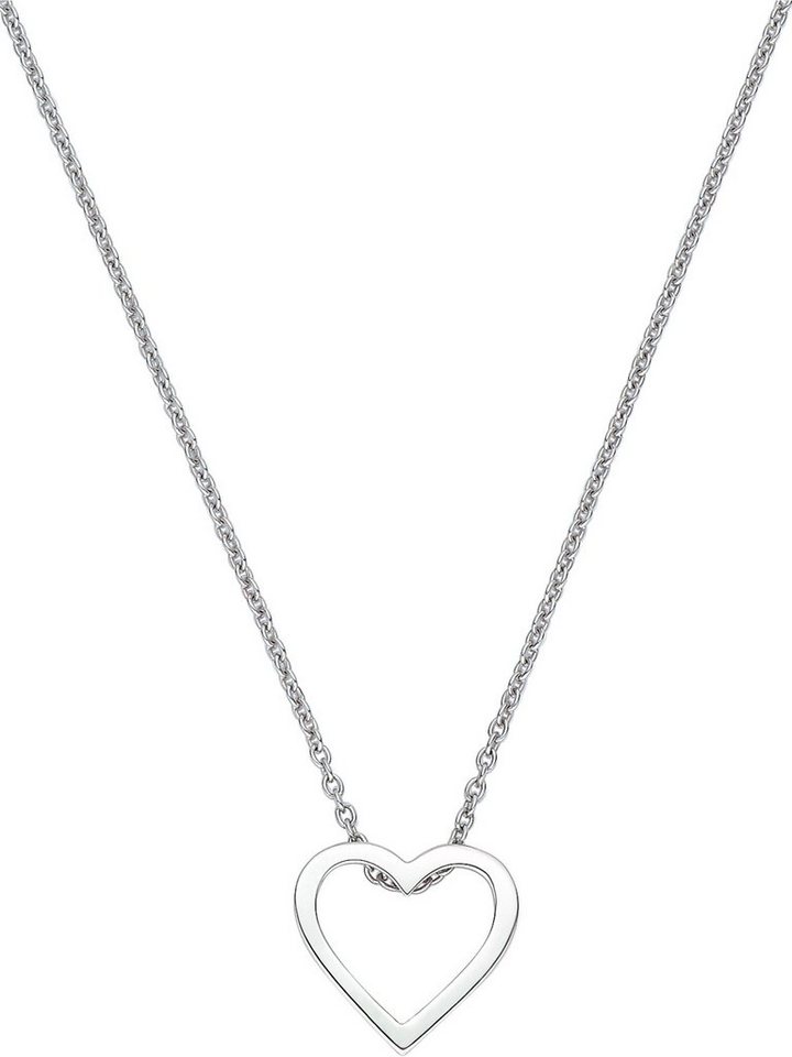 CHRIST Goldkette CHRIST Damen-Kette 375er Weißgold Herz von CHRIST