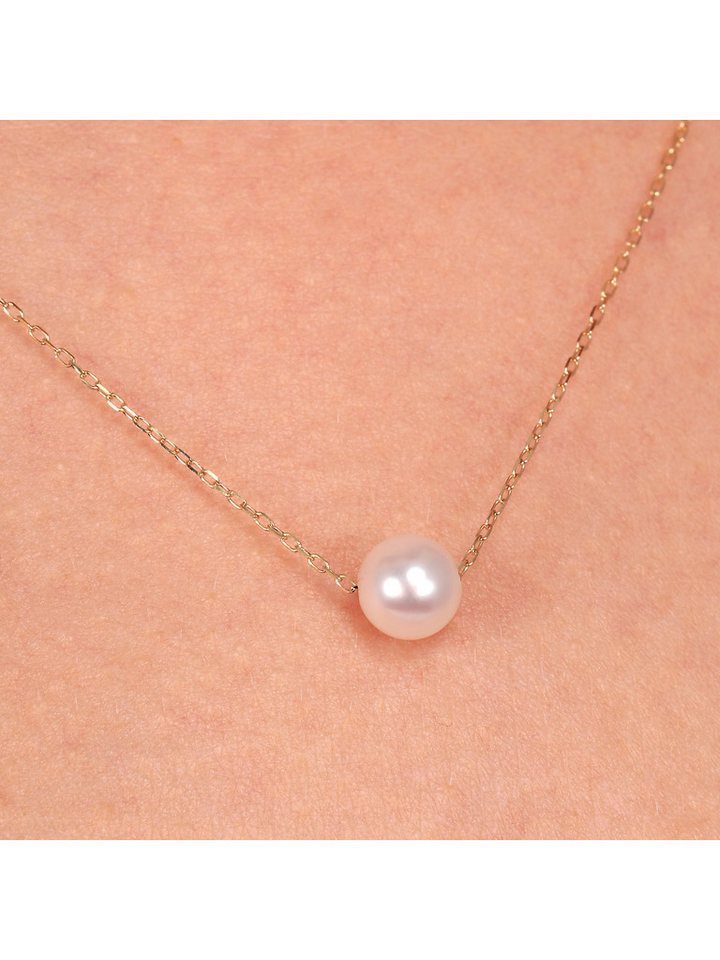 CHRIST Goldkette CHRIST Damen-Kette 585er Weißgold Süßwasserperle von CHRIST