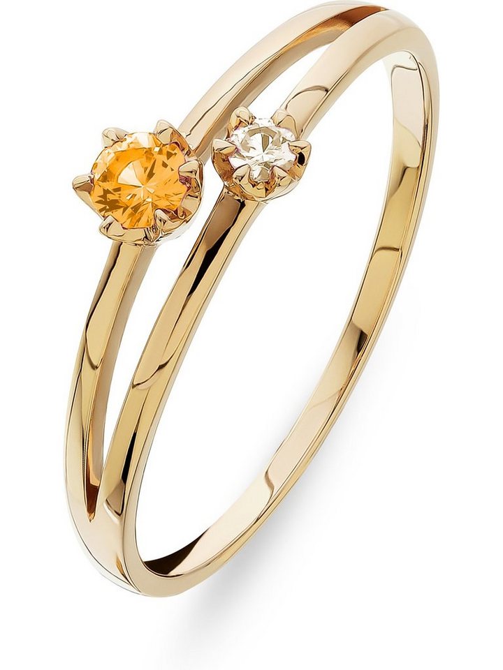 CHRIST Goldring CHRIST Damen-Damenring 1 Saphir von CHRIST