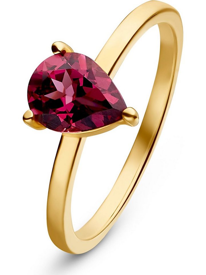 CHRIST Goldring CHRIST Damen-Damenring 375er Gelbgold 1 Rhodolith von CHRIST