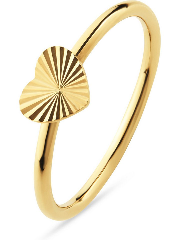 CHRIST Goldring CHRIST Damen-Damenring 375er Gelbgold Herz von CHRIST