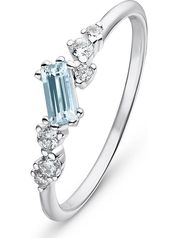 CHRIST Goldring CHRIST Damen-Damenring 375er Weißgold 1 Topas von CHRIST