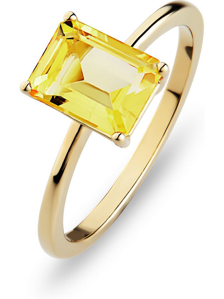 CHRIST Goldring CHRIST Damen-Damenring 585er Gelbgold 1 Citrin von CHRIST