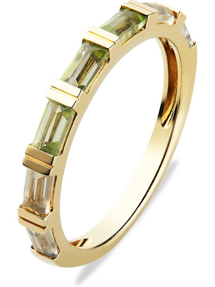 CHRIST Goldring CHRIST Damen-Damenring 585er Gelbgold 3 Peridot von CHRIST