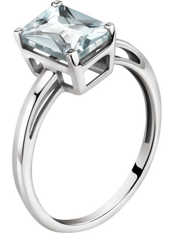 CHRIST Goldring CHRIST Damen-Damenring 585er Weißgold 1 Aquamarin von CHRIST