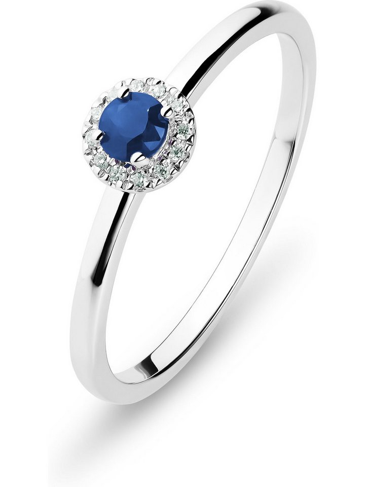 CHRIST Goldring CHRIST Damen-Damenring 585er Weißgold 1 Farbstein von CHRIST