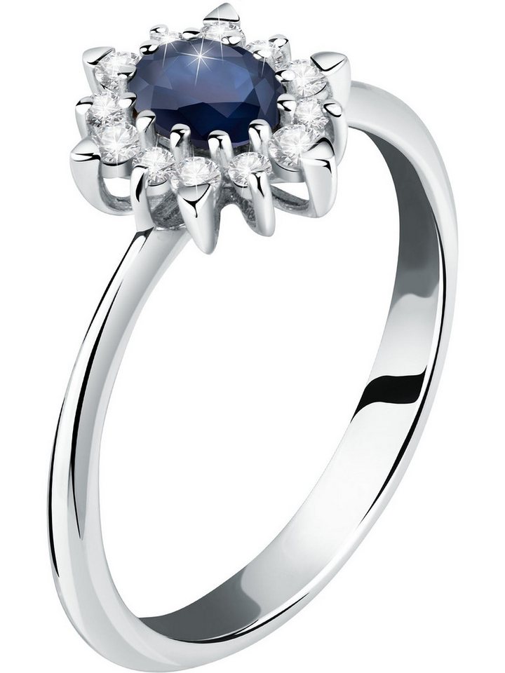 CHRIST Goldring CHRIST Damen-Damenring 585er Weißgold 1 Saphir von CHRIST