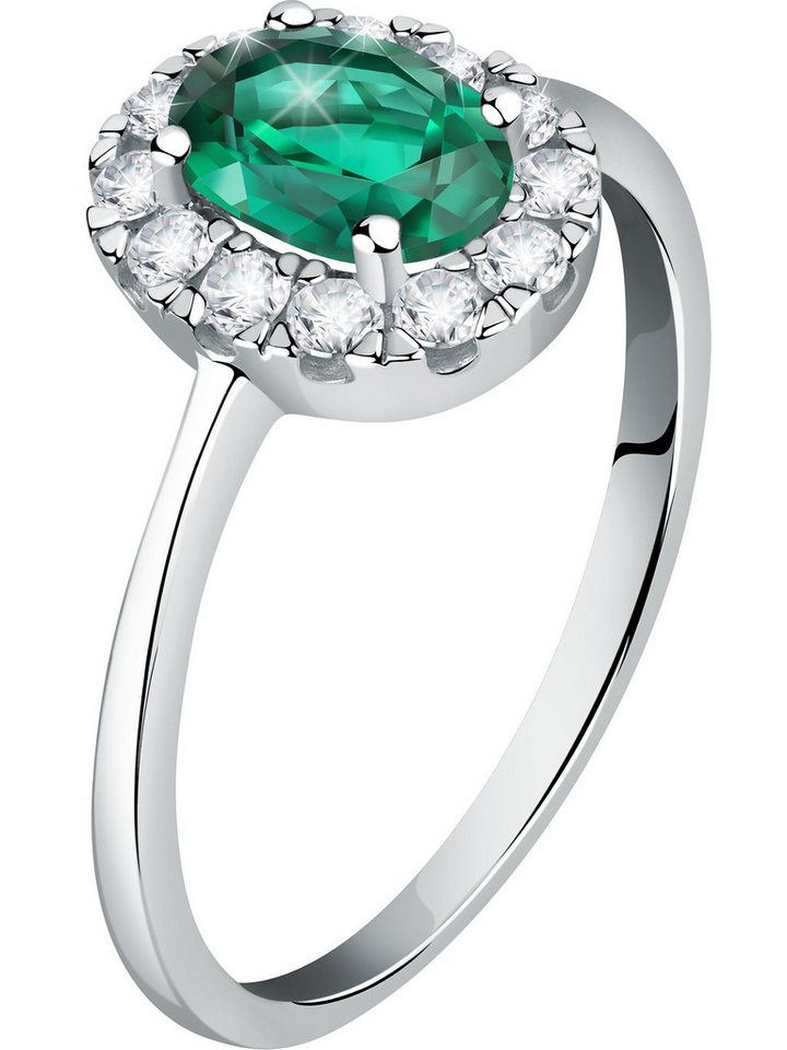 CHRIST Goldring CHRIST Damen-Damenring 585er Weißgold 1 Smaragd von CHRIST