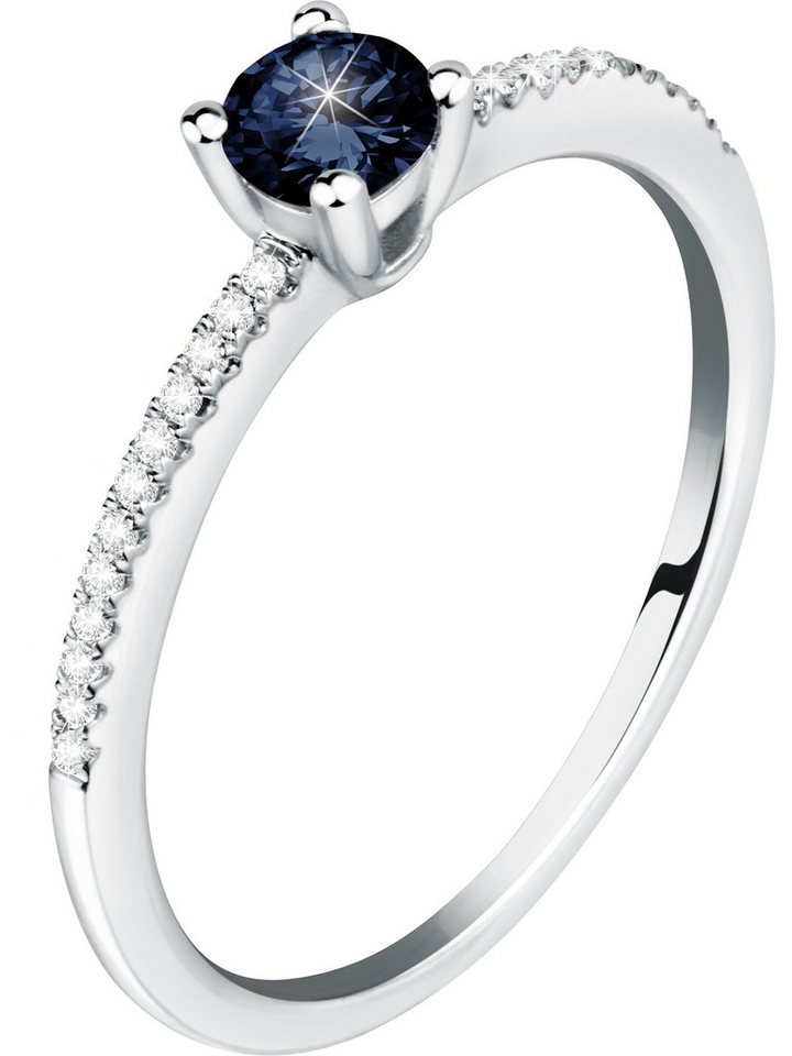 CHRIST Goldring CHRIST Damen-Damenring 585er Weißgold 1 Saphir von CHRIST