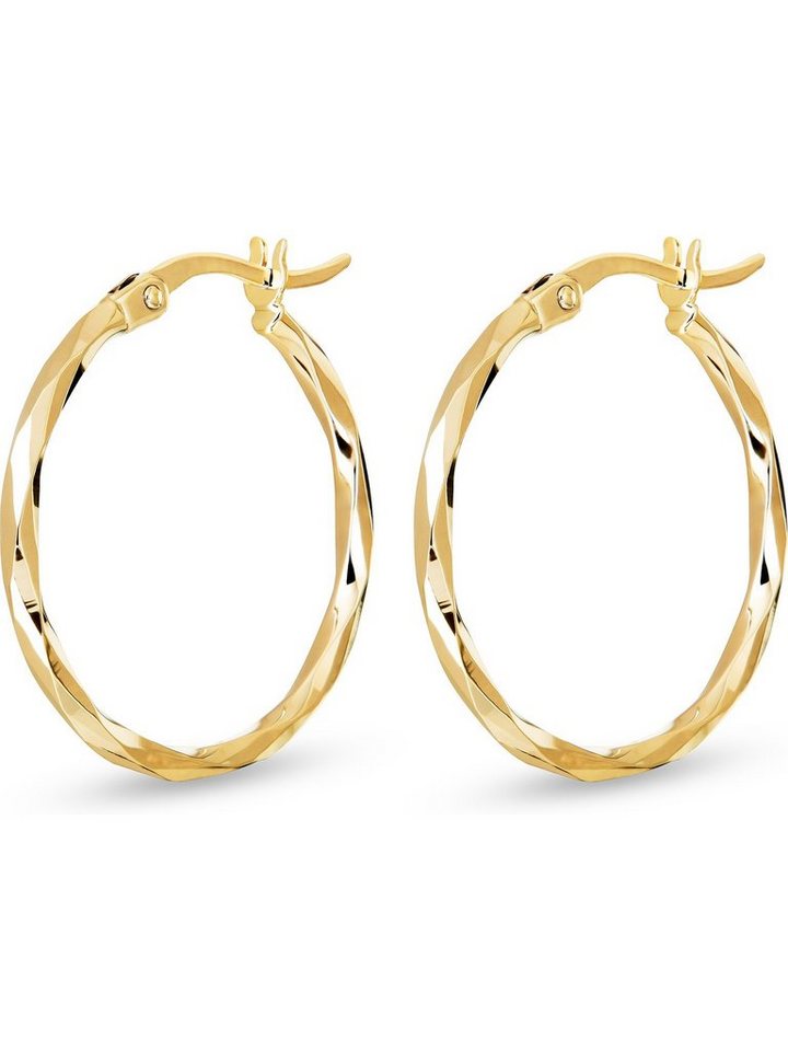 CHRIST Paar Creolen CHRIST Damen-Creolen 375er Gelbgold (Paar) von CHRIST