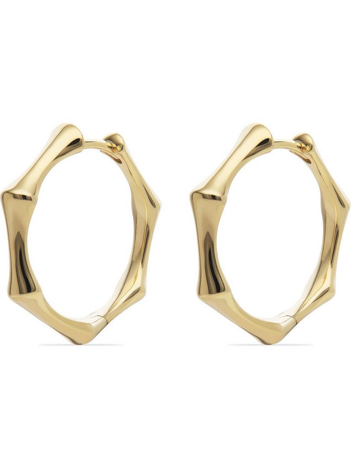 CHRIST Paar Creolen CHRIST Damen-Creolen 585er Gelbgold (Paar), Damenschmuck von CHRIST