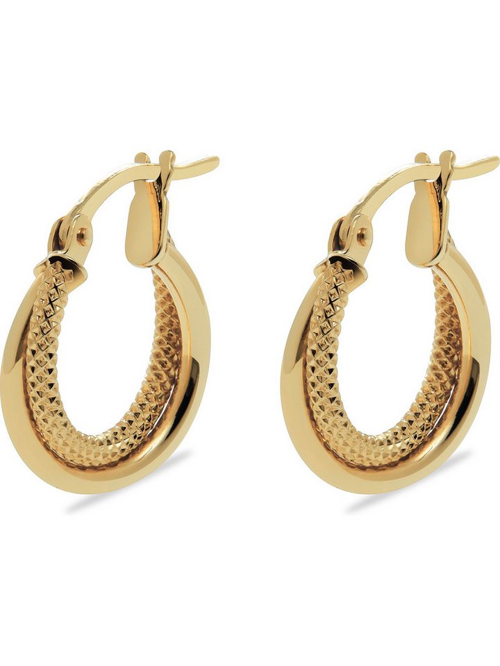 CHRIST Paar Creolen CHRIST Damen-Creolen 585er Gelbgold (Paar) von CHRIST