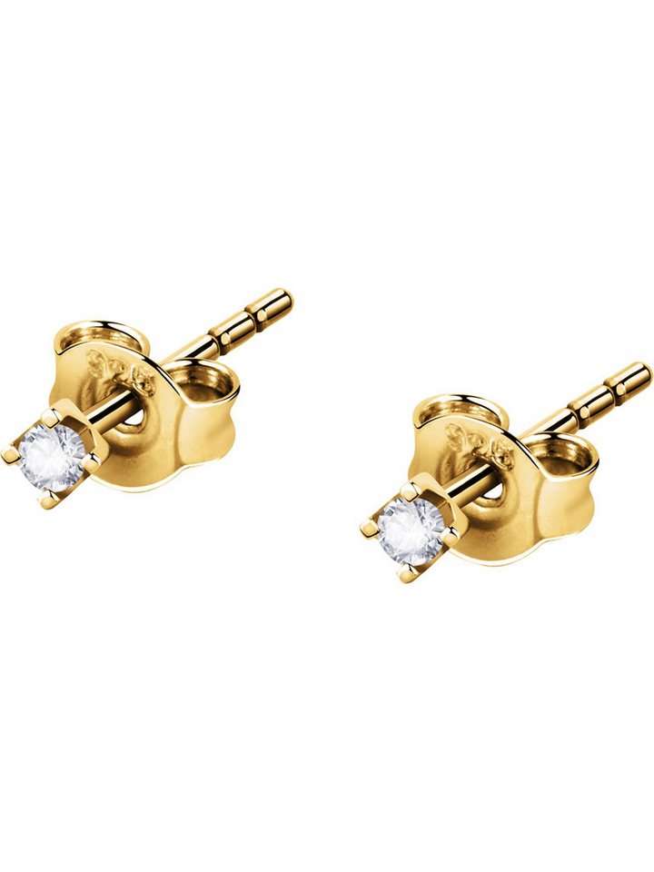 CHRIST Paar Ohrstecker CHRIST Damen-Ohrstecker 375er Gelbgold Diamant von CHRIST