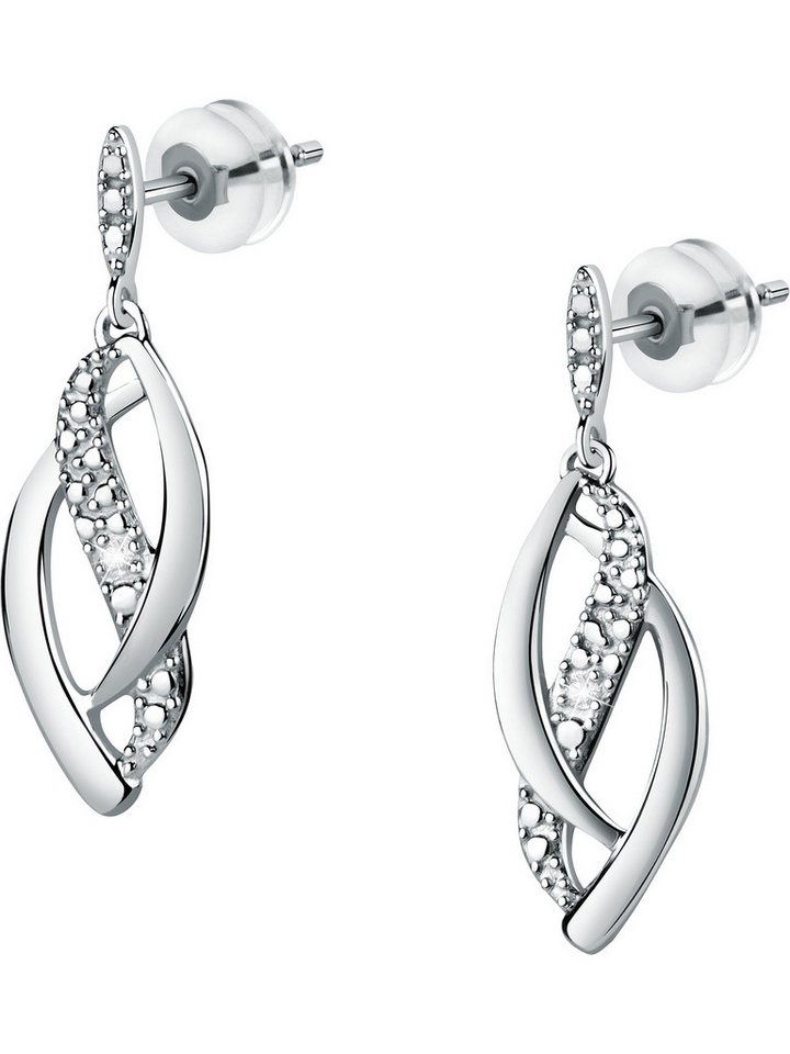 CHRIST Paar Ohrhänger CHRIST Damen-Ohrhänger 375er Weißgold 2 Diamant von CHRIST