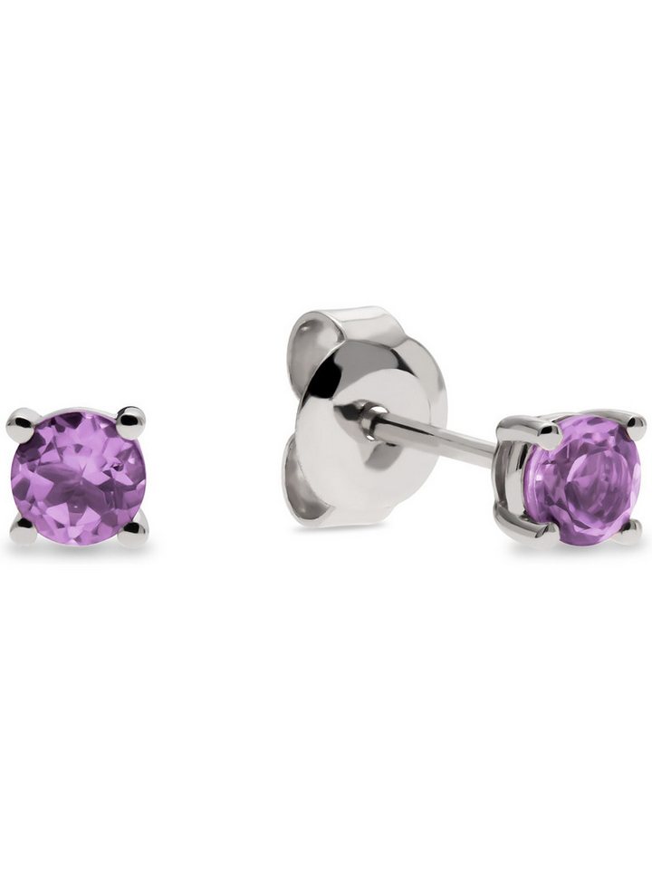 CHRIST Paar Ohrhänger CHRIST Damen-Ohrhänger 585er Weißgold 2 Amethyst von CHRIST