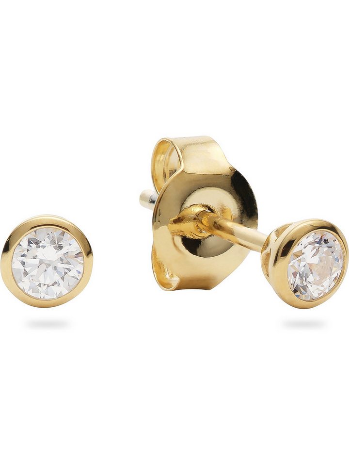 CHRIST Paar Ohrstecker CHRIST Damen-Ohrstecker 585er Gelbgold 2 Diamant von CHRIST