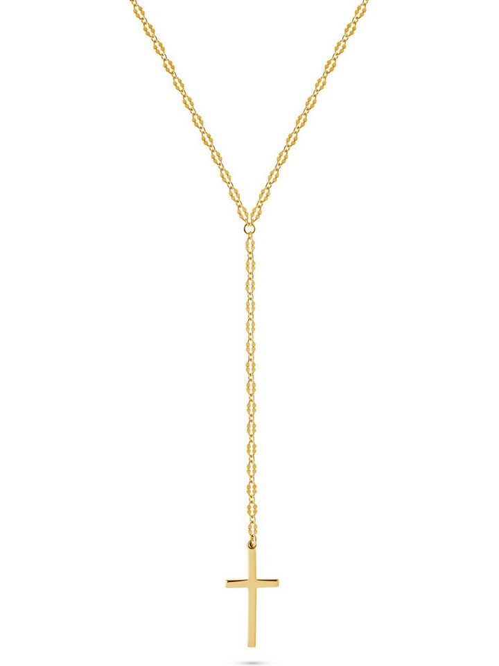 CHRIST Silberkette CHRIST Damen-Kette 925er Silber, recycelt Kreuz von CHRIST