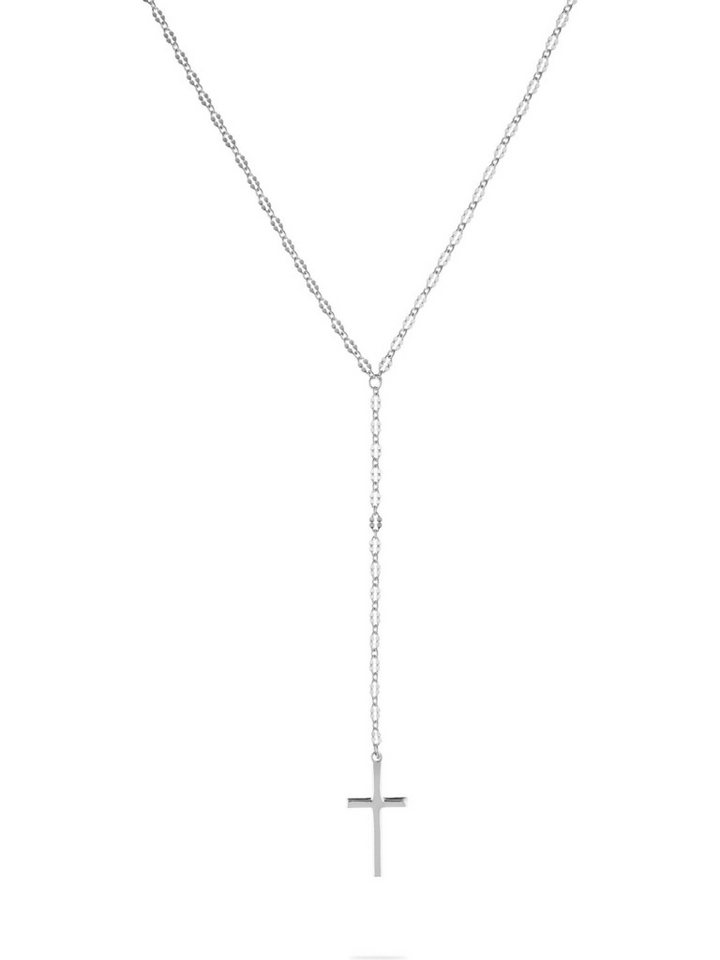 CHRIST Silberkette CHRIST Damen-Kette 925er Silber, recycelt Kreuz von CHRIST