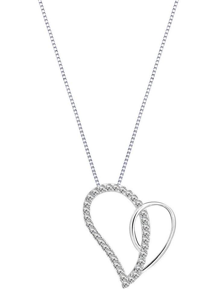 CHRIST Silberkette CHRIST Damen-Kette 925er Silber, recycelt Zirkonia von CHRIST