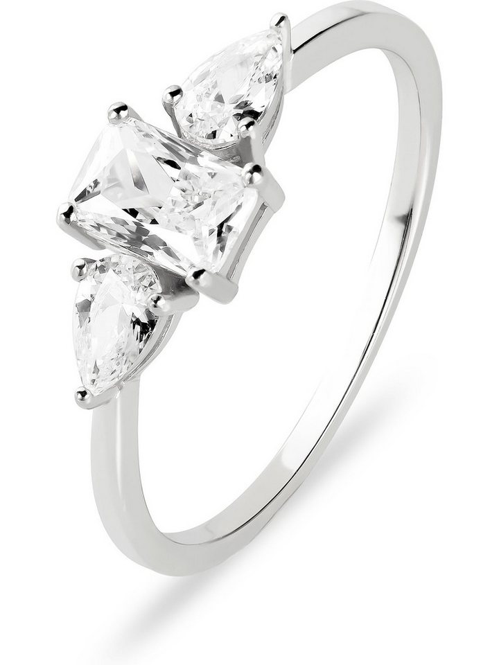 CHRIST Silberring CHRIST Damen-Ring 925er Silber, recycelt Zirkonia, Zirkonia von CHRIST