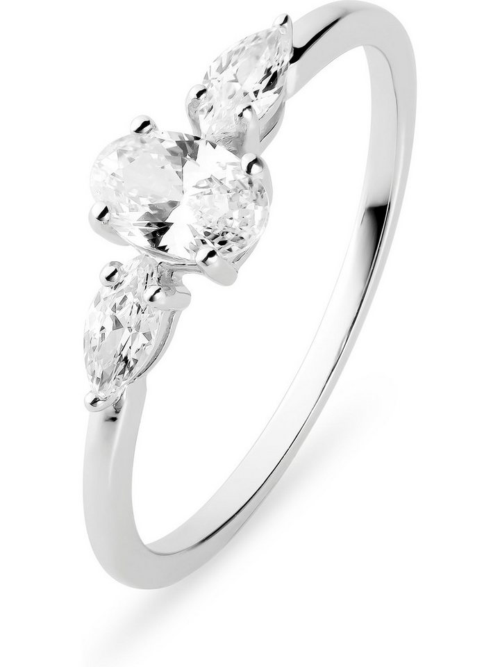CHRIST Silberring CHRIST Damen-Ring 925er Silber, recycelt Zirkonia, Zirkonia von CHRIST