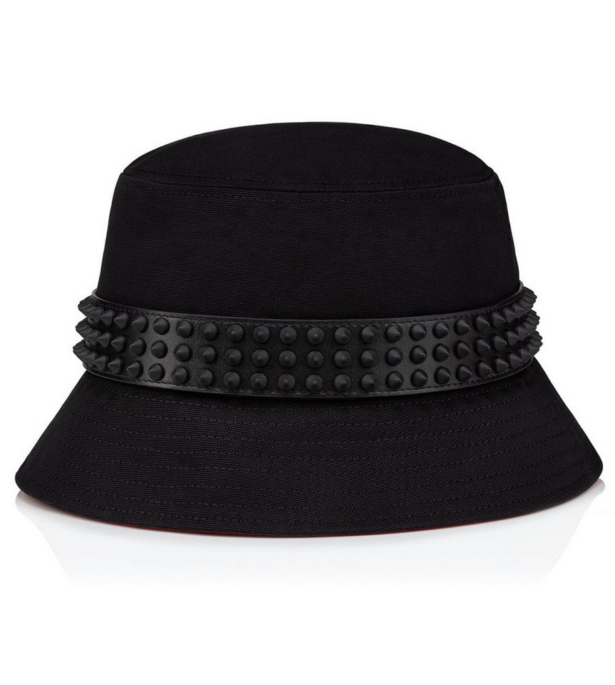 CHRISTIAN LOUBOUTIN Fischerhut Bobino Spikes Fischerhut Bucket Fisherman Hut M Lederband wird von drei Reihen der für die Marke typischen Spikes von CHRISTIAN LOUBOUTIN