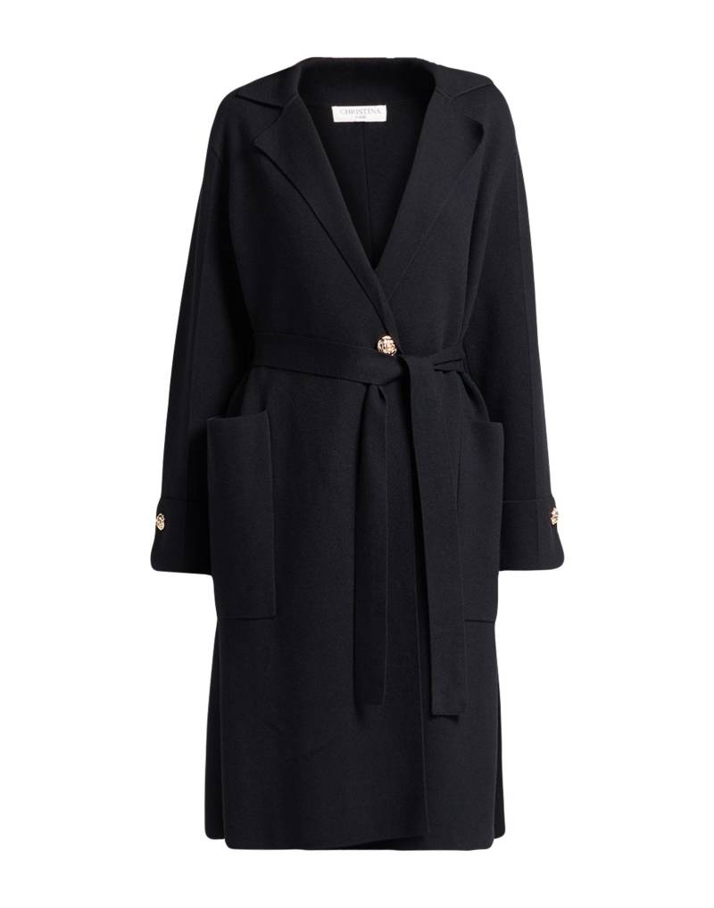 CHRISTINA PARIS Mantel Damen Schwarz von CHRISTINA PARIS