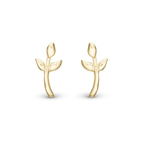 Laurel Leafs Ohrringe – Vergoldete Damen Ohrstecker mit Blattdesign | Eleganter Goldschmuck für jeden Anlass von CHRISTINA
