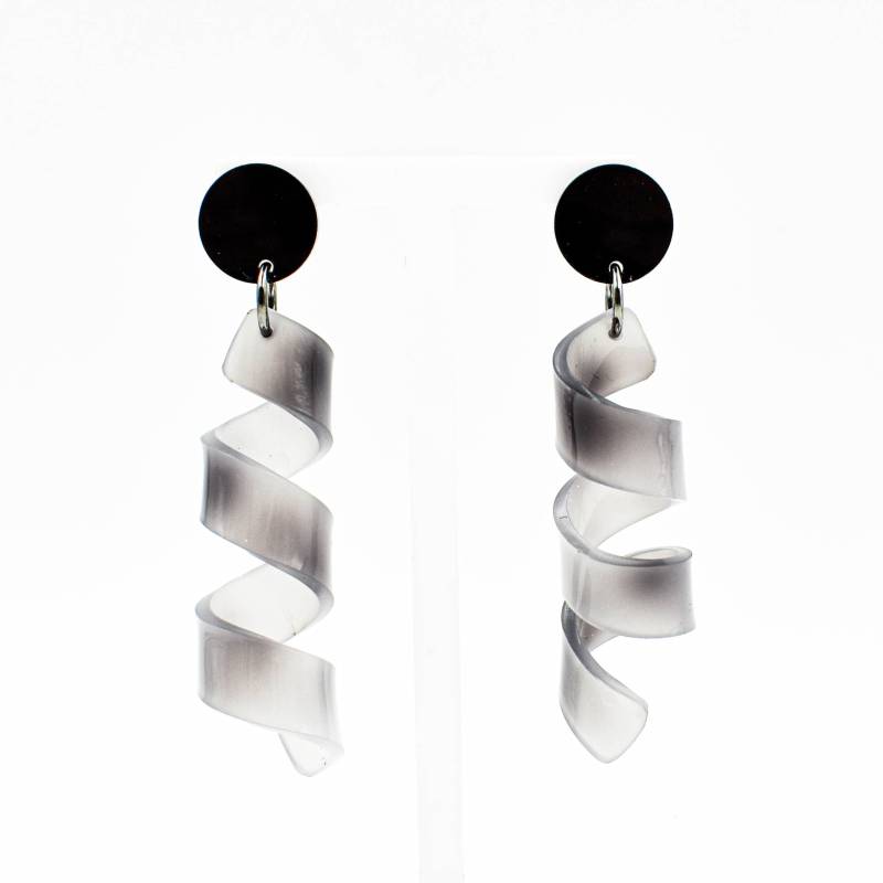 Erhöhen Der Vibration Plexiglas Swirl Tropfen Ohrringe S1508 von CHRISTINABRAMPTIShop
